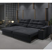 Imagem da oferta Sofá Santiago 2,30m (L) com Carregador USB e Porta Copos Retrátil e Reclinável