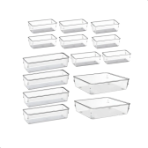 Imagem da oferta Kit Organizadores Com 14 Pecas Multiuso Gavetas Empilhavel