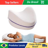 Imagem da oferta Almofada Ortopédica Para Dormir de Lado Travesseiro Suporte de Joelhos e Coluna Leg Pillow