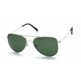 Imagem da oferta Óculos de Sol Aviador Unissex Polo London Club Armação em Metal Stainless Stell (dourado)