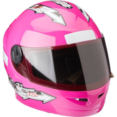 Imagem da oferta Pro Tork Capacete Liberty Four Kids Infantil 54 Viseira Fumê Rosa