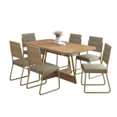 Imagem da oferta Conjunto Sala De Jantar 6 Cadeiras Charlotte Carraro