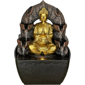 Imagem da oferta Fonte de Mesa Decorativa Buda Mudra da Saudação com LED - Fonte de Água