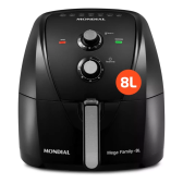 Imagem da oferta Fritadeira Sem Óleo Air Fryer 8L Mondial Preto 1900W AFN-80-FB