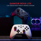 Imagem da oferta Controle Sem Fio Gamesir T4 Nova Lite Analógicos Hall Effect 2.4GHz Bluetooth e USB-C (preto)