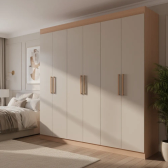 Imagem da oferta Guarda-roupa Casal Bartira Ville Com 6 Portas E 2 Gavetas