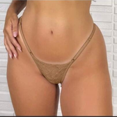Imagem da oferta Calcinha Tanga Fio Dental Kit 3 Pecas Lingerie Feminina Frente Em Renda