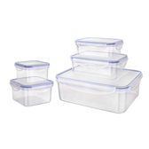 Imagem da oferta Conjunto Pote Hermético 5 Peças Azul Euro