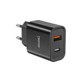 Imagem da oferta Geonav Carregador Universal Ultra Rápido Duo 1 X USB-C Power Delivery 20W 1 X USB Quick Charge 18W CH20PDQCBK Preto