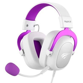 Imagem da oferta Headset Gamer Havit H2002D Drivers 53mm P3 XBOX ONE e PS4 Branco e Roxo - HV-H2002WP