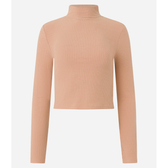 Imagem da oferta Blusa em Viscose Texturizada com Gola Alta e Manga Longa Tam PP