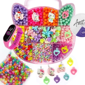 Imagem da oferta Kit Para Fazer Pulseira Miçangas Infantil Gata 1.800 Peças