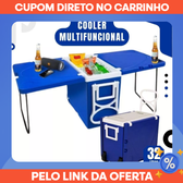 Imagem da oferta Cooler Multifuncional Super Térmica 32 Litros Casa Praia Camping Viagens Multiuso