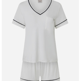 Imagem da oferta Pijama Curto em Viscose com Viés Contrastantes