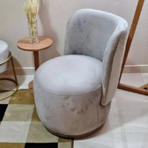 Imagem da oferta Poltrona Bia VeludoSuede Decorativa Modelo Orgânico Luxo Sala Escritório Salão - Belim Móveis