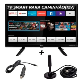 Imagem da oferta Tv Smart Digital 12v 24 Pol 12 Volts Para Caminhão + Antena