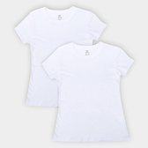Imagem da oferta Kit Camiseta Básica Hering Manga Curta Feminina 2 Peças