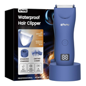 Imagem da oferta ENSSU Aparador de pelos corporais masculino Aparador Meridiano à prova d'água com luz LED motor rápido de 6000 RP