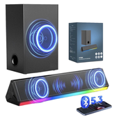 Imagem da oferta Soundbar barra de somcom subwoofer home theater para tv preto 127220v