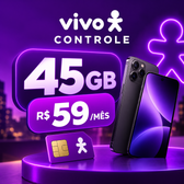 Imagem da oferta Vivo Controle 45GB por R$ 59mês + Gemini por 6 meses