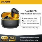 Imagem da oferta Realfit-F3 ANC Cancelamento de Ruído Ativo Auriculares Bluetooth ENC Chamada HIFI Estéreo Soberbo Baixo Fones De