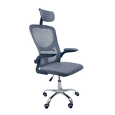 Imagem da oferta Cadeira De Escritório Diretor Oficial Vegas Com Apoio - Cinza Preto