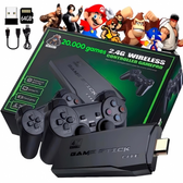 Imagem da oferta 20000+ Jogos 64GBVideo game Stick 4K Com 20000 Jogos 64gb 2 Controles Sem Fio Console Portatil Jogos Retro Video G