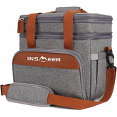 Imagem da oferta INSMEER Bolsa Térmico 20 Litros Para Lancheiras E Salgadinhos 31 * 21 * 31Cm Gris Saco Termica (Cinza)