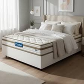 Imagem da oferta Box + Colchão De Mola Ensacada Pillow Euro Alfa Probel Casal