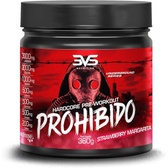 Imagem da oferta Pré Treino Prohibido Hardcore Pre-Workout 3VS Nutrition - Suplemento energético - 2 gr de Beta Alanina - Para homens e