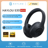 Imagem da oferta HAYLOU S30 Fones de ouvido sem fio com Bluetooth 5.4 Fones de ouvido com cancelamento de ruído adaptável