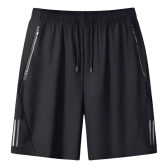 Imagem da oferta Short Masculino Bermuda 2 Bolsos Zíper Secagem Rápida Fina - Tam GGG