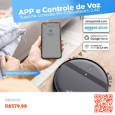 Imagem da oferta Confira Aspirador de Pó Para Casa Robô Inteligente Com Sensores Anti- queda IDALI LIFE.