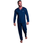 Imagem da oferta Pijama MVB Modas Longo Adulto Masculino Manga Comprida E Calça