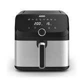 Imagem da oferta Fritadeira Sem Óleo Arno Air Fryer Mega Digital 75L AFD7 1700W Inox e Preta Painel Touch 8 Funções Antiaderente 220V