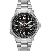 Imagem da oferta Relógio masculino Citizen Eco-Drive Promaster Air Nighthawk Pilot BJ7000-52E aço inoxidável 42 mm