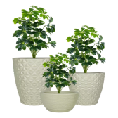 Imagem da oferta Kit 3 Vaso De Planta Decoração Coluna Bojo Bacia Prato Mesa