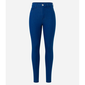 Imagem da oferta Calça Skinny Jeans com Cintura Alta e Bolsos