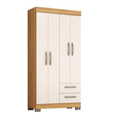 Imagem da oferta Guarda-Roupa Solteiro NT 6010 - Freijó / Off White - Notável
