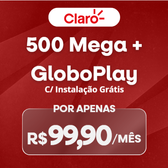 Imagem da oferta R$ 400 OFF no Combo 500 Mega + Globoplay Grátis!