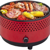 Imagem da oferta Churrasqueira a Carvão Nell Portátil com Ventilador com Assadeira - GB-PC1 PR