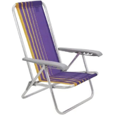 Imagem da oferta Cadeira de Praia Reclinável Tramontina Bali Baixa em Alumínio com Assento