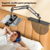 Imagem da oferta Suporte de Braço Metálico Articulado para Cabeceira - Ajuste 360° Compatível com Celular e Tablet Fácil Instalaç