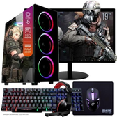 Imagem da oferta Computador PC Gamer Completo TOB Intel Core i5 SSD 480GB 16GB Teclado Mouse Mouse Pad e Headset Gamer Monitor 19 Windows
