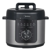 Imagem da oferta Panela De Pressão Mecânica Preta E Inox 4l Midea R$294,85 EM ATÉ 6X SEM JUROS