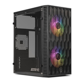 Imagem da oferta Gabinete Gamer TGT Jester V2 | Rainbow | Mini-Tower | Lateral de Acrílico | Com 2 Fans | Preto | TGT-JSRV2-BKGF02