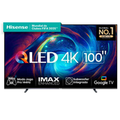 Imagem da oferta Smart TV Hisense UHD 4K QLED 100" Polegadas 100U76N com Wi-Fi e Bluetooth Áudio