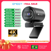Imagem da oferta Webcam 4K 1080P 60FPS Streaming Web Camera EMEET S600 Autofoco Câmera de transmissão viva com microfones e capa de pri