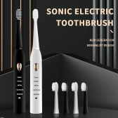 Imagem da oferta Escova de Dentes Elétrica Adulta 5 Níveis e 4 Cabeças - Jianpai