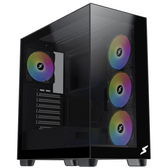 Imagem da oferta Gabinete Gamer SuperFrame Dominator Mid Tower Vidro Temperado E-ATX Preto Sem Fonte Sem Fan